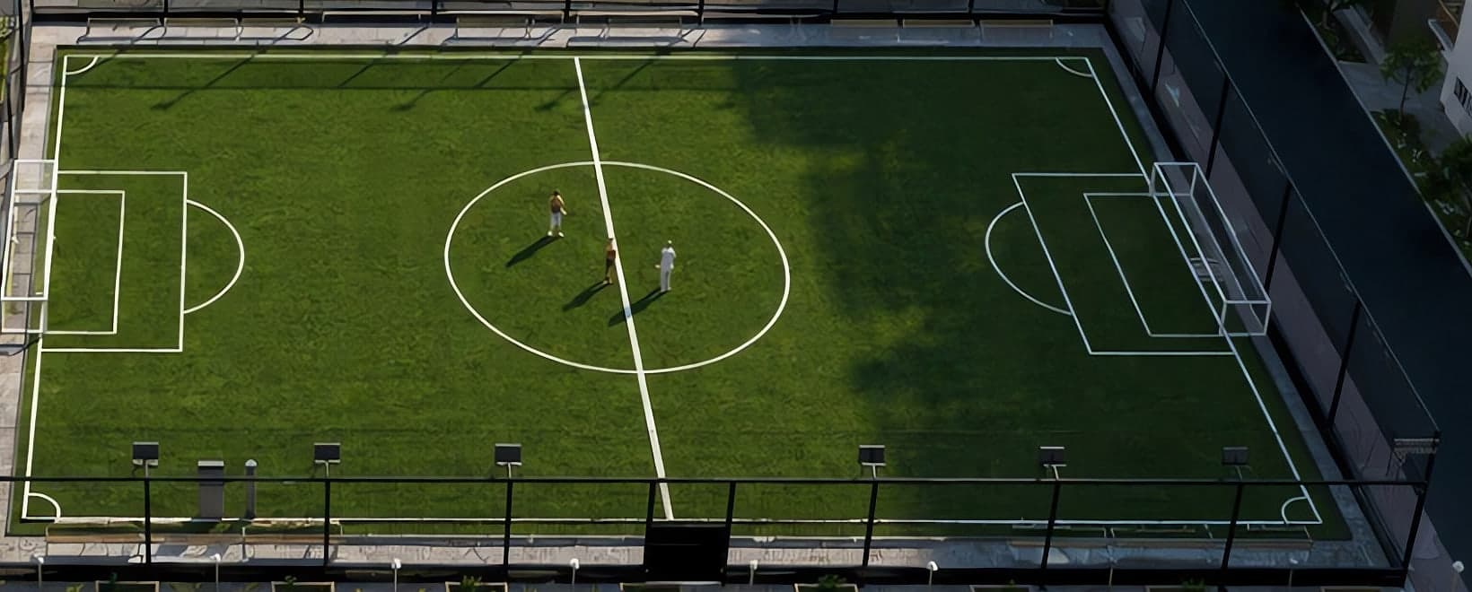 Floodlit Football Ground